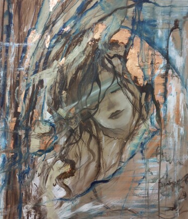 Peinture intitulée "Bourrasque" par Hela Ellouze, Œuvre d'art originale, Acrylique