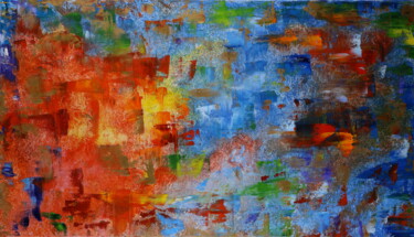 Картина под названием "Abstract Art Origin…" - Helen Berk, Подлинное произведение искусства, Масло