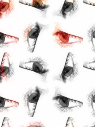 Digitale Kunst mit dem Titel "Augen Auge" von Helen Grosswart, Original-Kunstwerk