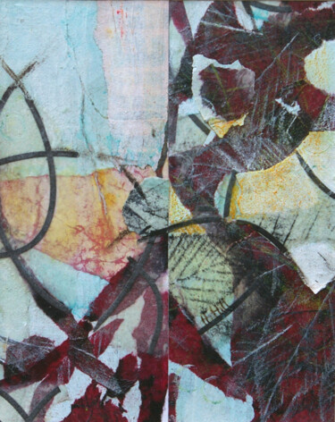 Collages intitulée "Végétation II" par Helen Hill, Œuvre d'art originale, Collages