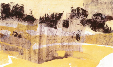 Collages titulada "Paysage II" por Helen Hill, Obra de arte original, Collages