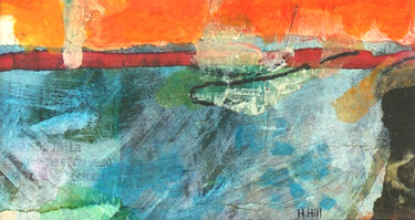 Colagens intitulada "Soir III #artistsup…" por Helen Hill, Obras de arte originais, Colagens