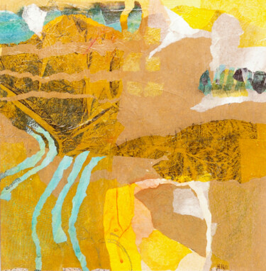 Коллажи под названием "Chemins" - Helen Hill, Подлинное произведение искусства, Коллажи Установлен на картон