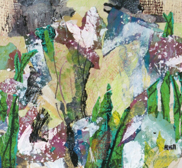 Collages titled "Homestead Gardens IX" by Helen Hill, Original Artwork, Collages