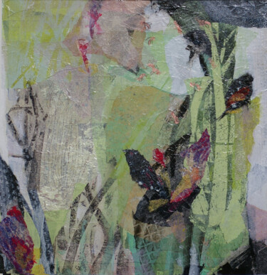 Collages titled "Pollinisation" by Helen Hill, Original Artwork, Collages