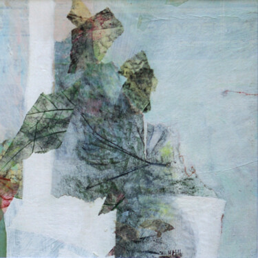 Collages titled "Feuilles I" by Helen Hill, Original Artwork, Collages