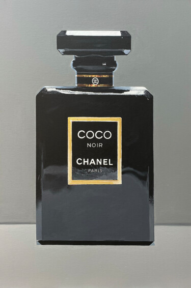 Ζωγραφική με τίτλο "Chanel Perfume" από Helen Sinfield, Αυθεντικά έργα τέχνης, Ακρυλικό