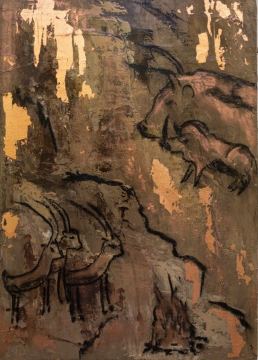 Pittura intitolato "Rock painting. Good…" da Helena Asadova, Opera d'arte originale, Acrilico Montato su Cartone