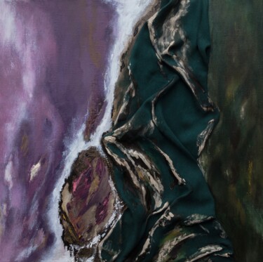 Картина под названием "Landscape. Mother E…" - Helena Asadova, Подлинное произведение искусства, Акрил Установлен на Деревян…
