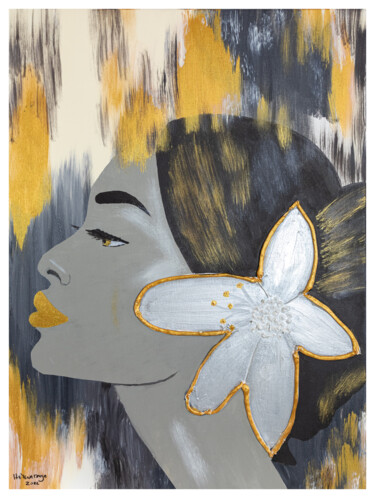 Peinture intitulée "Flower Power" par Helena Marja, Œuvre d'art originale, Acrylique