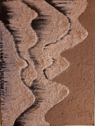 Ζωγραφική με τίτλο "Waves Decor" από Helena Marja, Αυθεντικά έργα τέχνης, Ακρυλικό