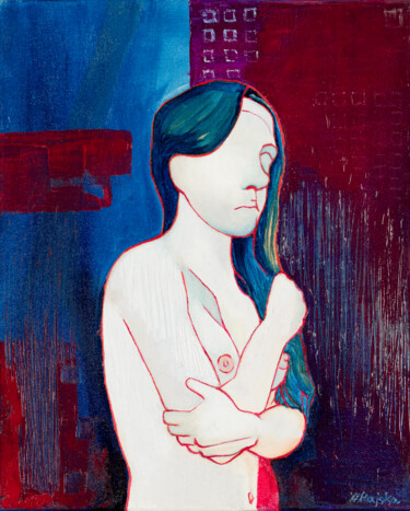 Картина под названием "No 6" - Helena Rajska, Подлинное произведение искусства, Масло
