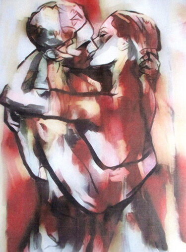 Malerei mit dem Titel ""Filled Ecstasy"" von Helena Wierzbicki, Original-Kunstwerk, Acryl