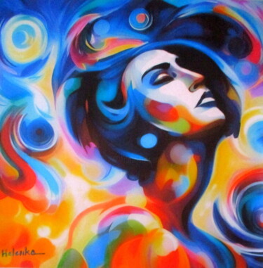 Pittura intitolato ""Yearning for Unity"" da Helena Wierzbicki, Opera d'arte originale, Acrilico