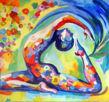 Картина под названием ""Colors Come To Lif…" - Helena Wierzbicki, Подлинное произведение искусства, Акрил