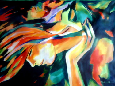 Malerei mit dem Titel ""Immortal Love"" von Helena Wierzbicki, Original-Kunstwerk, Acryl