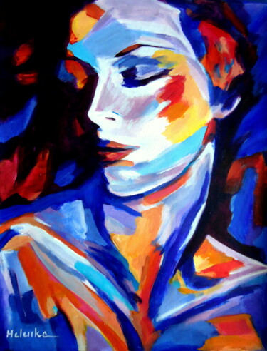Painting titled ""Joy within"" by Helena Wierzbicki, Original Artwork, Acrylic