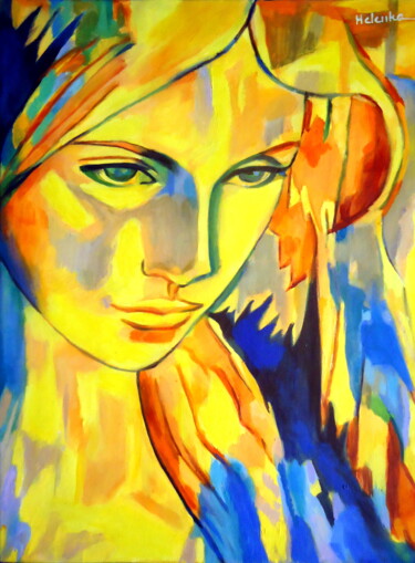 Painting titled ""Felicity"" by Helena Wierzbicki, Original Artwork, Acrylic