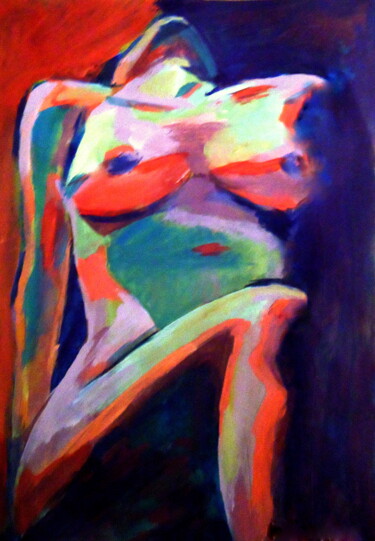 Painting titled ""Interlude"" by Helena Wierzbicki, Original Artwork, Acrylic