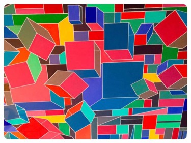 Peinture intitulée "World in colors" par Lna, Œuvre d'art originale, Acrylique Monté sur Châssis en bois