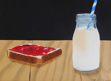 Pittura intitolato "A snack gourmand" da Helenardo, Opera d'arte originale, Acrilico