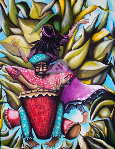 Картина под названием "El Espiritu de Las…" - Helene, Подлинное произведение искусства, Акрил