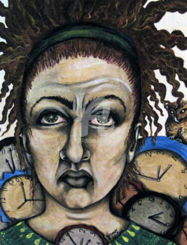 Peinture intitulée "With Time Comes.." par Helene, Œuvre d'art originale, Acrylique