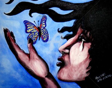 Painting titled "letting go" by Helene, Original Artwork