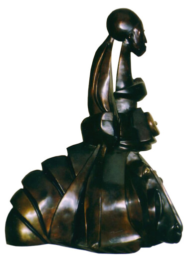 Sculpture intitulée "Hipparchia" par Helene Auguy, Œuvre d'art originale, Bronze
