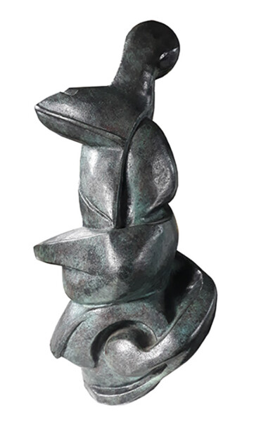 Sculpture intitulée "Terre d'Envol" par Helene Auguy, Œuvre d'art originale, Bronze