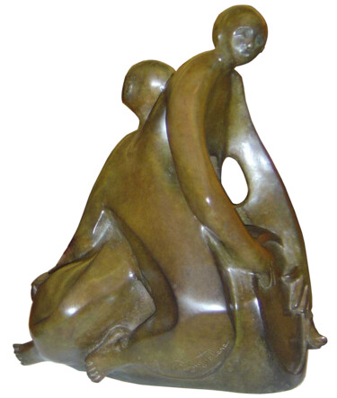 Sculpture intitulée "Tam tam" par Helene Auguy, Œuvre d'art originale, Bronze