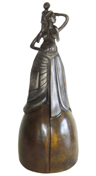Sculpture intitulée "tendresse" par Helene Auguy, Œuvre d'art originale, Bronze