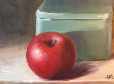 Peinture intitulée "Pomme de garde de l…" par Hélène Avot, Œuvre d'art originale, Huile