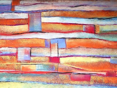 Desenho intitulada "Horizons" por Hélène Carmona, Obras de arte originais, Pastel