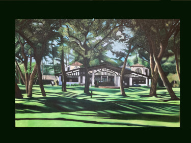 Peinture intitulée "Club house golf d'H…" par Hélène Dupérier, Œuvre d'art originale, Huile
