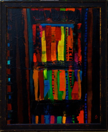 Peinture intitulée "Brooklyn entrée" par Hélène Gallon, Œuvre d'art originale, Acrylique