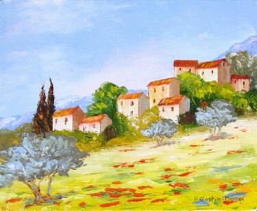 Malerei mit dem Titel "Belle Provence" von Hélène Gastin-Mozol, Original-Kunstwerk, Öl