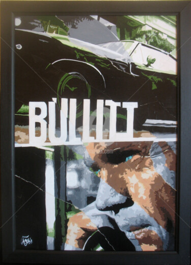 Painting titled "BULLIT" by Hélène Gib, Original Artwork, Acrylic