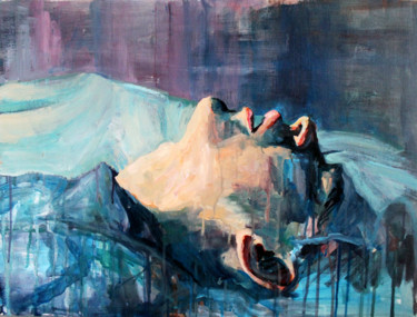 Painting titled "Unconsciousness I" by Hélène Hugon, Original Artwork, Acrylic