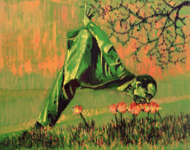 Pittura intitolato "Sans titre" da Hélène Hugon, Opera d'arte originale, Gouache