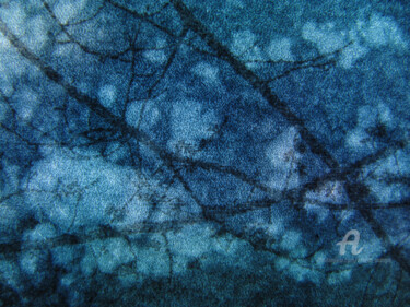 Photography titled "Arborescences_Bleue…" by Hélène Mongin, Original Artwork, Manipulated Photography
