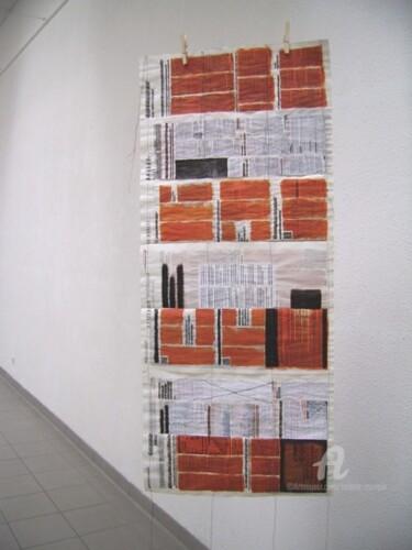 Malerei mit dem Titel "Livre Journal tentu…" von Hélène Mongin, Original-Kunstwerk, Acryl