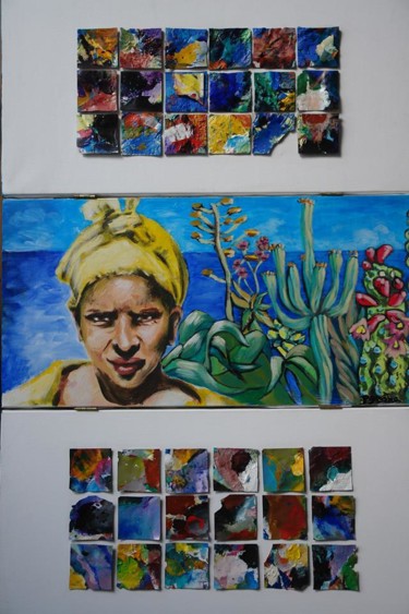 Peinture intitulée "Maroc" par Hélène Py, Œuvre d'art originale, Acrylique