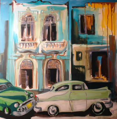 Peinture intitulée "La Havane I" par Hélène Py, Œuvre d'art originale, Acrylique