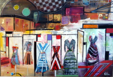 Painting titled "fashion-week.jpg" by Helene Rousselot, Original Artwork