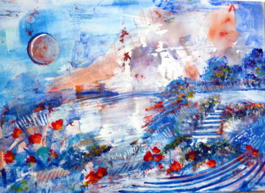 Peinture intitulée "Symphonie N°5" par Helene Rousselot, Œuvre d'art originale, Acrylique