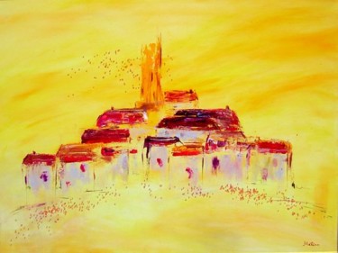 Peinture intitulée "Soleil de Provence" par Helene Rousselot, Œuvre d'art originale