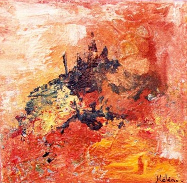 Pintura intitulada "La gloire de mon pè…" por Helene Rousselot, Obras de arte originais