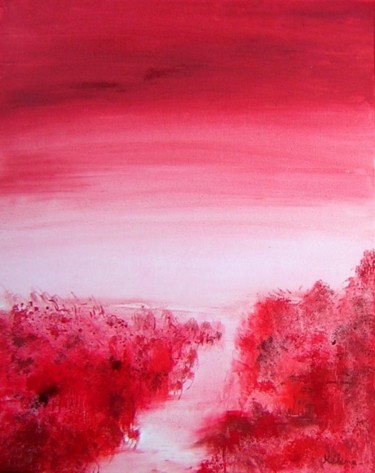 Peinture intitulée "Red" par Helene Rousselot, Œuvre d'art originale