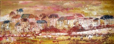 Peinture intitulée "Bergerac" par Helene Rousselot, Œuvre d'art originale